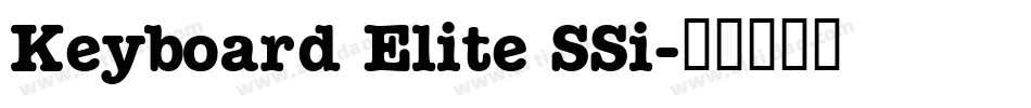 Keyboard Elite SSi字体转换